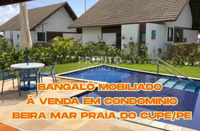 Bangalô mobiliado à venda na beira mar da praia do cupe/ipojucape