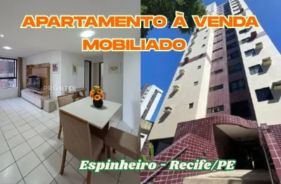 Apartamento mobiliado a venda no espinheiro-recife/pe 2 quartos sendo 1 suite 1 wc 1 vaga