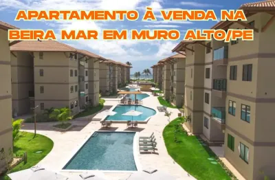 Apartamento à venda na beira mar de muro alto no itah residence-ipojuca/pe