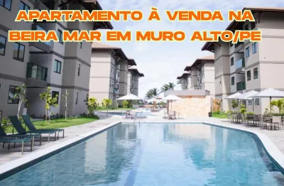 Apartamento à venda na beira mar de muro alto no itah residence-ipojuca/pe
