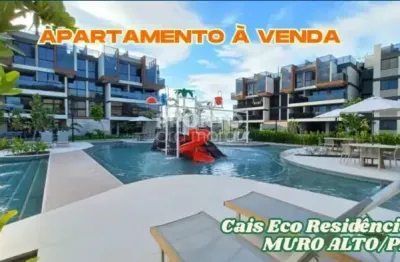 Apartamento à venda no cais eco residencia beira mar muro alto/pe