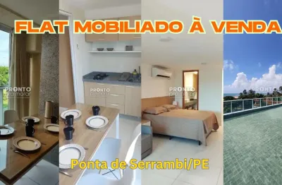 Apartamento/flat mobiliado à venda em ponta de serrambi/pe