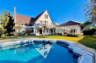 Sobrado com 5 dormitórios, 650 m² - venda por r$ 4.500.000 ou aluguel por r$ 17.650/mês - lago azul condomínio e golfe clube - araçoiaba da serra/sp