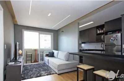 Apartamento mobiliado 1 dormitório com sacada na nova carlos gomes