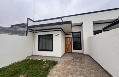 Casa três quartos sendo uma suíte no bairro gralha azul - fazenda rio grande.