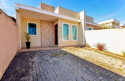 Casa com 3 quartos à venda na travessa matinhos, 59, jardim cristina, colombo, 55 m2 por r$ 470.000