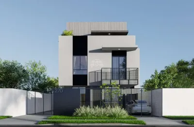Casa em condomínio fechado com 3 quartos à venda na rua bernardino iatauro, 270, orleans, curitiba, 170 m2 por r$ 920.000