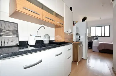 Kitnet / stúdio à venda na avenida presidente wenceslau braz, 3.461, portão, curitiba, 18 m2 por r$ 250.000