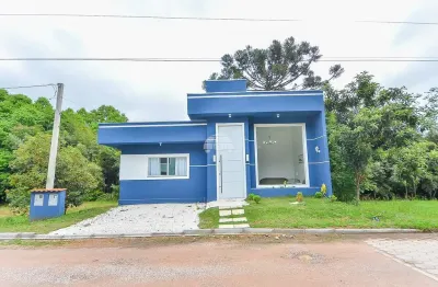Casa em condomínio fechado com 3 quartos à venda na estrada do retiro, 193, zona rural, mandirituba, 118 m2 por r$ 498.000