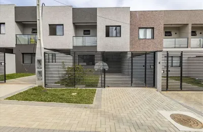 Casa em condomínio fechado com 3 quartos à venda na rua joão barwik, 75, cachoeira, curitiba, 113 m2 por r$ 745.890