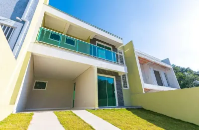 Casa em condomínio fechado com 4 quartos à venda na rua francisco druzyk, 84, águas claras, campo largo, 135 m2 por r$ 540.000