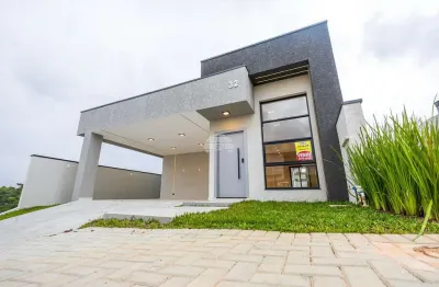 Casa em condomínio fechado com 3 quartos à venda na rua vereador alberto klemes, 36, jardim das américas, campo largo, 130 m2 por r$ 937.000