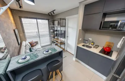 Apartamento com 1 quarto à venda na rua canadá, 1530, bacacheri, curitiba, 38 m2 por r$ 369.000