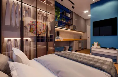 Apartamento com 1 quarto à venda na avenida república argentina, 2195, portão, curitiba, 16 m2 por r$ 270.000