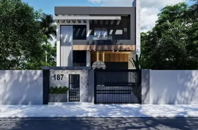 Casa com 4 quartos à venda na rua das saudades, 183, praia grande, matinhos, 268 m2 por r$ 3.200.000