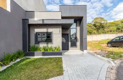 Casa em condomínio fechado com 3 quartos à venda na rua evelázio augusto bley, 152, tatuquara, curitiba, 54 m2 por r$ 389.000