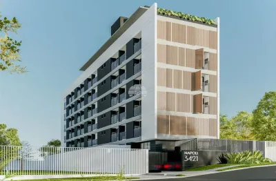 Kitnet / stúdio à venda na rua augusto de mari, 3421, portão, curitiba, 18 m2 por r$ 198.000