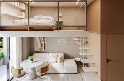 Loft com 2 quartos à venda na rua maranhão, 2170, portão, curitiba, 31 m2 por r$ 365.055