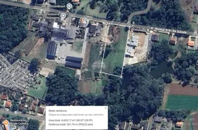 Terreno à venda na Rua Nossa Senhora da Saúde, 325, Colônia Faria, Colombo, 4629 m2 por R$ 1.070.000