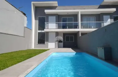 Casa com 4 quartos à venda na rua barão do cerro azul, 2108, brejatuba, guaratuba, 143 m2 por r$ 980.000