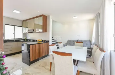 Casa em condomínio fechado com 3 quartos à venda na rua professor joão soares barcelos, 2995, boqueirão, curitiba, 110 m2 por r$ 650.000