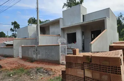 Casa com 2 quartos à venda na rua cambacica, 206 r-3, são josé, itapoá, 53 m2 por r$ 247.000