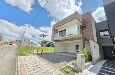 Casa em condomínio fechado com 3 quartos à venda na rua manoel martins, 905, costeira, são josé dos pinhais, 139 m2 por r$ 880.000