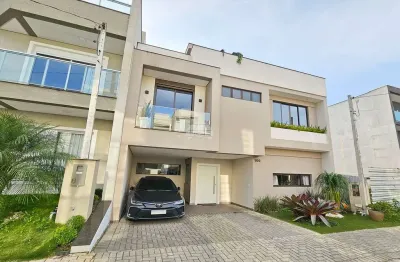 Casa em condomínio fechado com 3 quartos à venda na rua augusto criminácio, 106, iná, são josé dos pinhais, 195 m2 por r$ 1.250.000