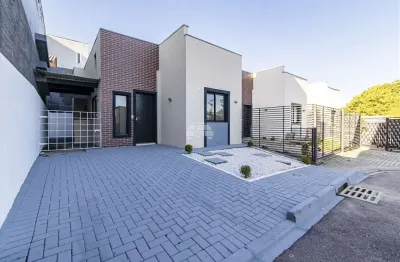 Casa em condomínio fechado com 3 quartos à venda na rua joão walci ebert, 167, porto das laranjeiras, araucária, 48 m2 por r$ 299.900