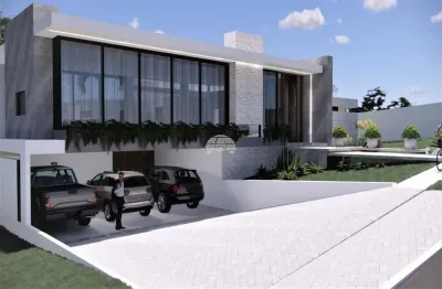 Casa em condomínio fechado com 3 quartos à venda na rua antônio micheletti, 117, jardim amélia, pinhais, 389 m2 por r$ 4.180.000