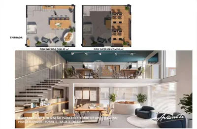 Sala comercial à venda na rua clara vendramin, 405, mossunguê, curitiba, 75 m2 por r$ 1.281.460