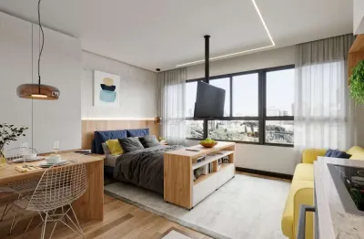 Kitnet / stúdio à venda na rua joaquim nabuco, 495, tingui, curitiba, 25 m2 por r$ 287.749