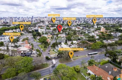 Terreno à venda na rua presidente rodrigo otávio, 583/599, alto da rua xv, curitiba, 726 m2 por r$ 2.200.000