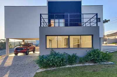 Casa em condomínio fechado com 3 quartos à venda na rua do quivi, 341, planta santa tereza, colombo, 194 m2 por r$ 985.000