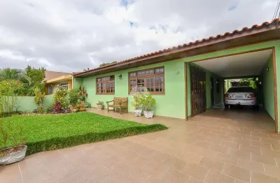 Casa em condomínio fechado com 5 quartos à venda na rua alfredo heisler, 119, bacacheri, curitiba, 253 m2 por r$ 1.390.000