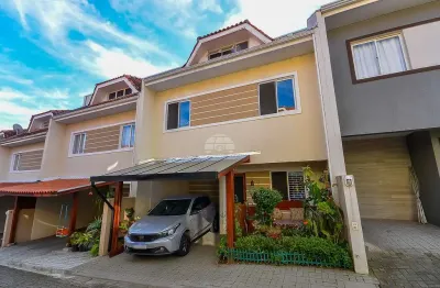 Casa em condomínio fechado com 3 quartos à venda na estrada de santa cândida, 77, santa cândida, curitiba, 100 m2 por r$ 469.000