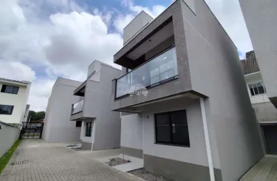 Casa em condomínio fechado com 3 quartos à venda na rua doutor gonzaga de campos, 156, uberaba, curitiba, 114 m2 por r$ 679.000