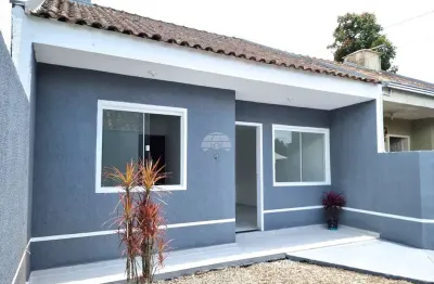 Casa com 2 quartos à venda na rua mário de jesus simeão, 87, planta deodoro, piraquara, 52 m2 por r$ 215.000