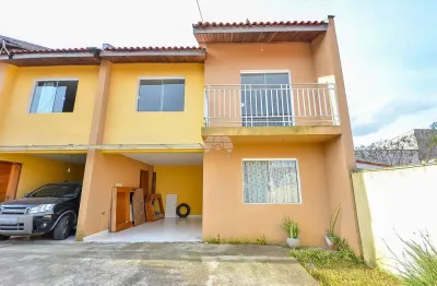 Casa em condomínio fechado com 3 quartos à venda na rua general christiano da rocha kuster, 63, pinheirinho, curitiba, 112 m2 por r$ 420.000