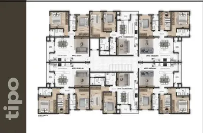Apartamento com 3 quartos à venda na rua manágua, 309, centro, pinhais, 73 m2 por r$ 468.000