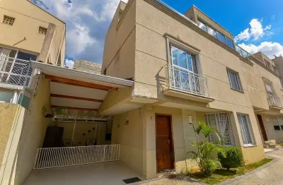 Casa em condomínio fechado com 3 quartos à venda na rua estados unidos, 427, bacacheri, curitiba, 145 m2 por r$ 920.000