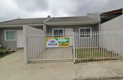 Casa em condomínio fechado com 2 quartos para alugar na rua carlos vicente zapxon, 1138, costeira, araucária, 50 m2 por r$ 1.550