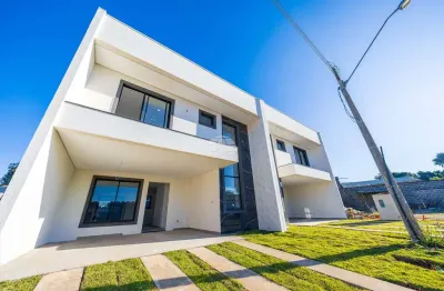 Casa em condomínio fechado com 3 quartos à venda na rua ema taner de andrade, 175, loteamento são josé, campo largo, 141 m2 por r$ 750.000