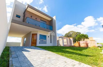 Casa em condomínio fechado com 3 quartos à venda na estrada da ratada, 71, águas claras, campo largo, 132 m2 por r$ 559.000