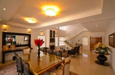 Casa à venda em jandira, granja viana, com 5 suítes, com 418 m², condomínio santa maria