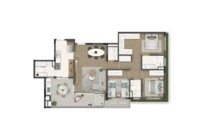 Apartamento com 3 quartos - alphaville - santana de parnaíba/sp