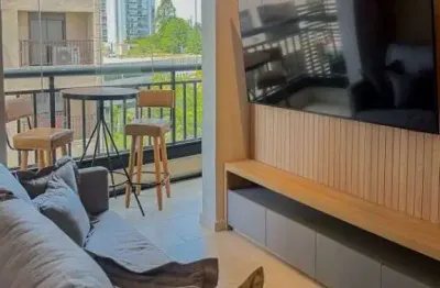 Apartamento com 1 dormitório para alugar, 40 m² por r$ 6.613,67/mês - fiori - barueri/sp