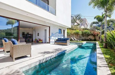 Casa à venda em santana de parnaíba, alphaville, com 4 suítes, com 495 m², residencial alphasitio