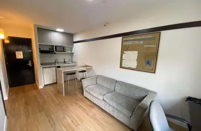 Flat para alugar em barueri, alphaville, com 1 quarto, com 56 m², condomínio edifício metropolis