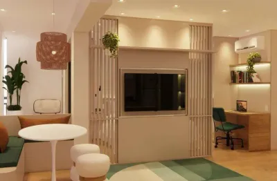 Apartamento para alugar em barueri, empresarial 18 do forte, com 1 quarto, com 56 m²